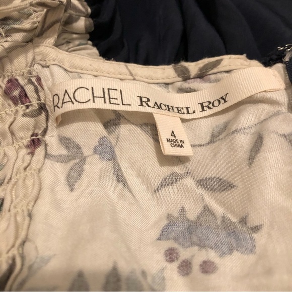 RACHEL Rachel Roy tie-dye bustier top adjustable straps navy blue skirt EUC SZ 4 - Picture 8 of 10